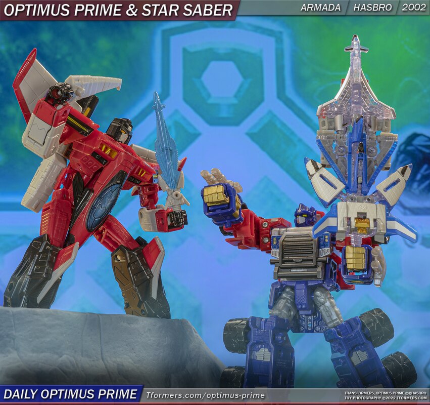 Daily Prime Evolution Starscream Vs Armada Optimus Prime Star Sabers